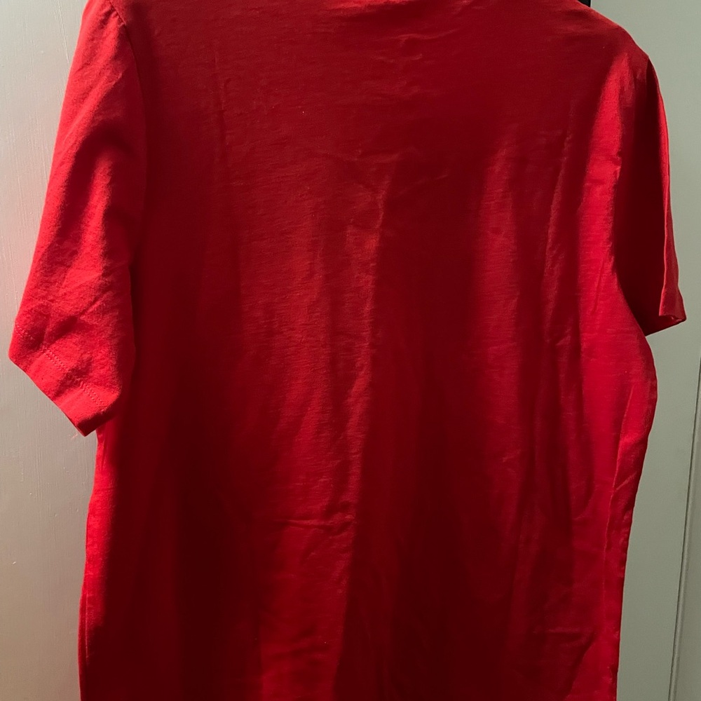 Nike Men's Red and Black Logo Tee - Picture 4 of 4